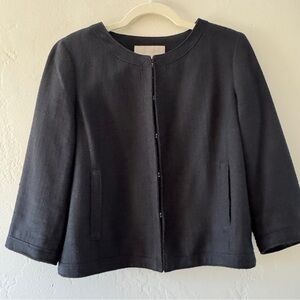 Banana Republic | Textured Black Women's Jacket | 3/4 Sleeve | Sz S/10P